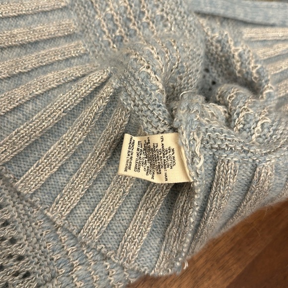 NWT / Anthropologie / Medium / Blue/Bleu Zipper Cardigan - Picture 11 of 12